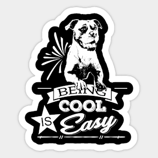 American Bulldog funny gift Shirt Sticker